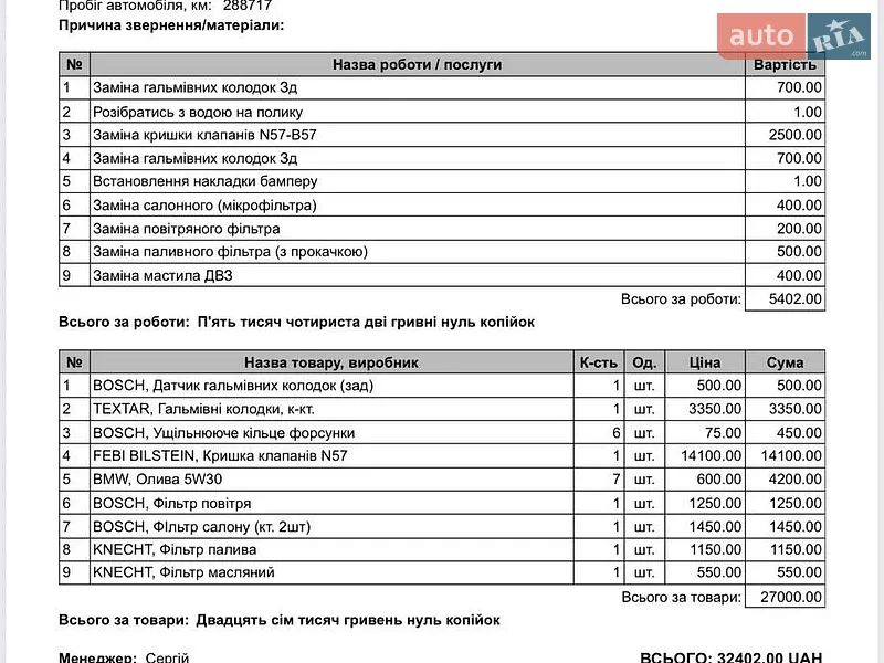 Седан BMW 5 Series 2015 в Хмельницком документ