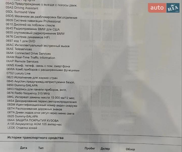Седан BMW 5 Series 2016 в Киеве документ