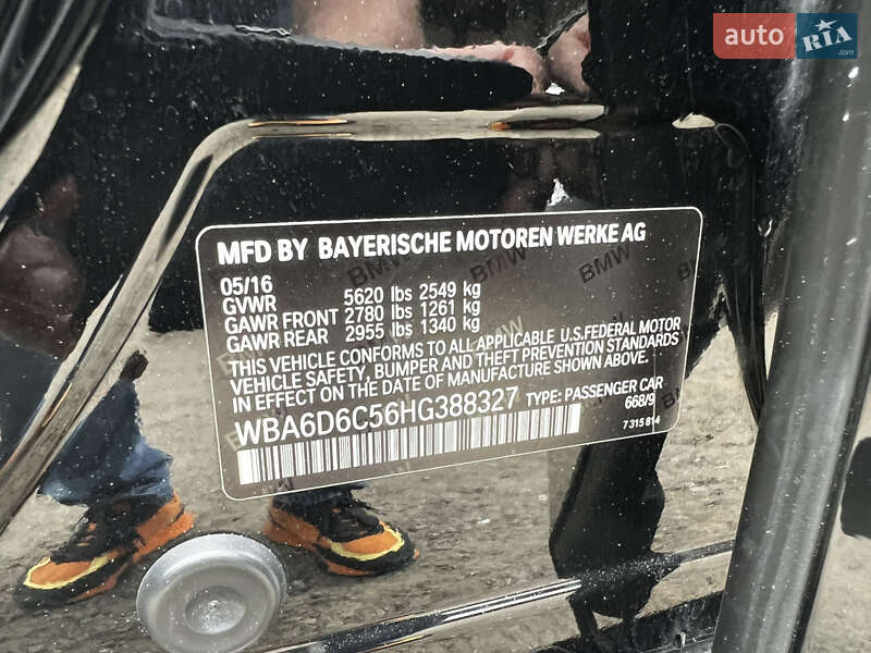 Купе BMW 6 Series Gran Coupe 2016 в Киеве