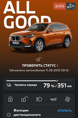 Позашляховик / Кросовер BMW iX1 2024 в 