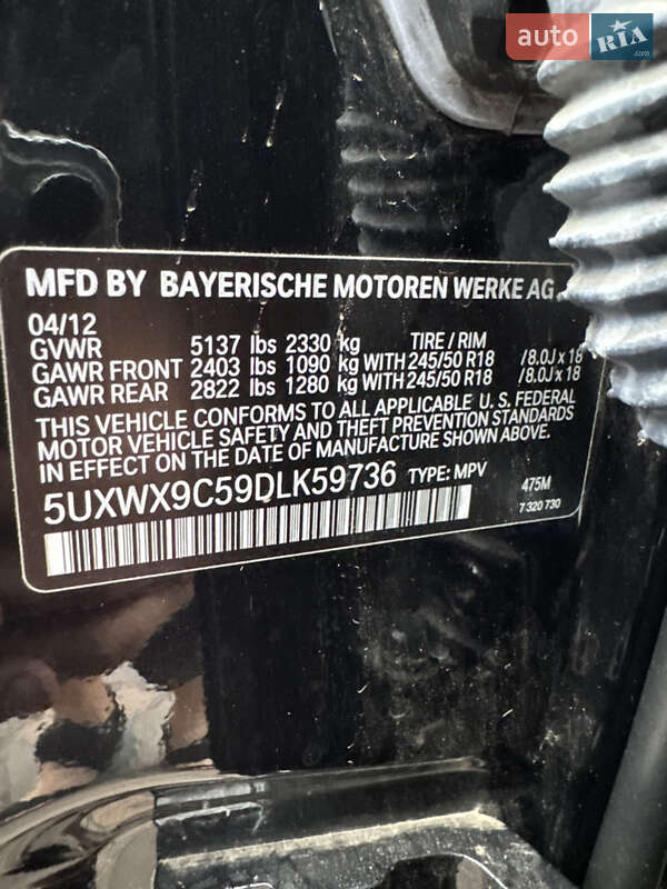 Внедорожник / Кроссовер BMW X3 2013 в Лубнах