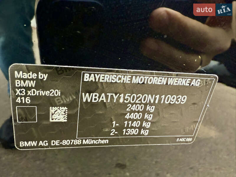 Внедорожник / Кроссовер BMW X3 2021 в Ровно фото 23 Внедорожник / Кроссовер BMW X3 2021 в Ровно