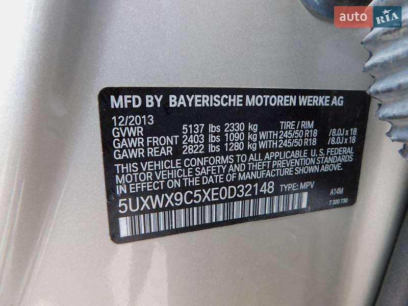 Внедорожник / Кроссовер BMW X3 2013 в Одессе