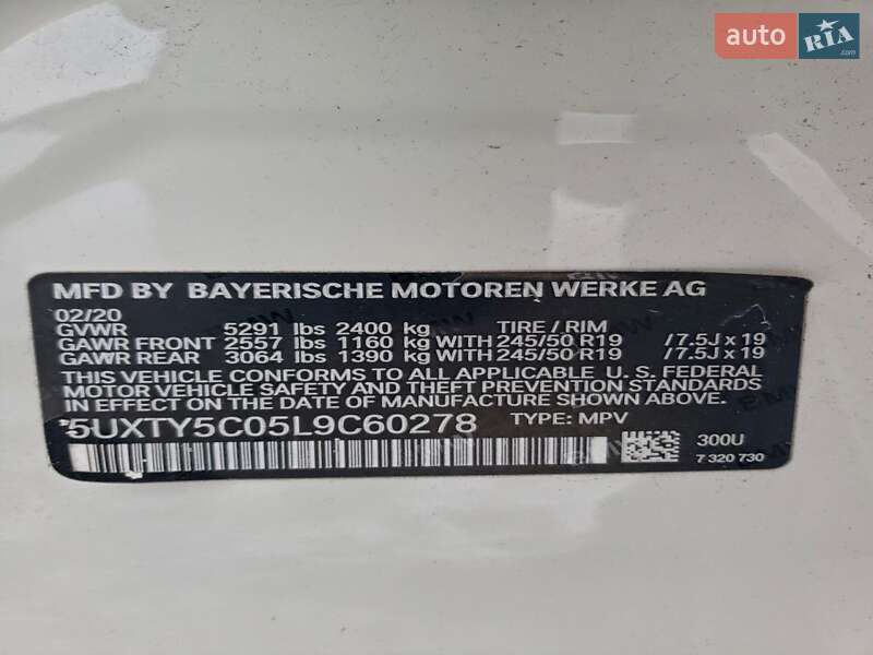 Внедорожник / Кроссовер BMW X3 2020 в Львове фото 13 Внедорожник / Кроссовер BMW X3 2020 в Львове