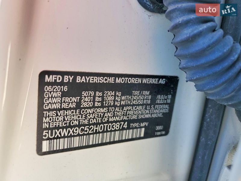 Позашляховик / Кросовер BMW X3 2017 в Львові