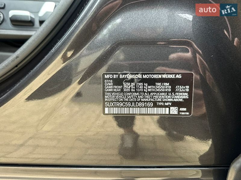 Внедорожник / Кроссовер BMW X3 2018 в Одессе