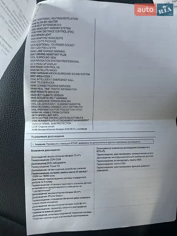 Внедорожник / Кроссовер BMW X5 2015 в Буче документ