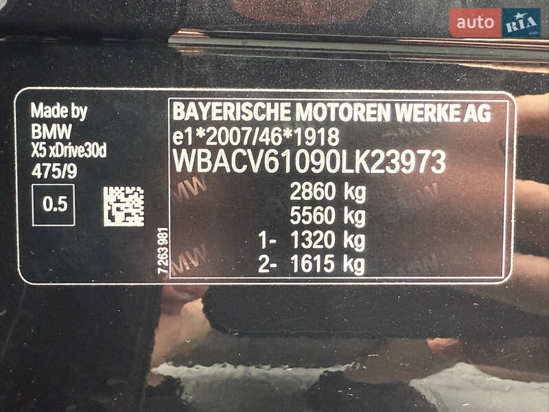 Внедорожник / Кроссовер BMW X5 2019 в Черновцах
