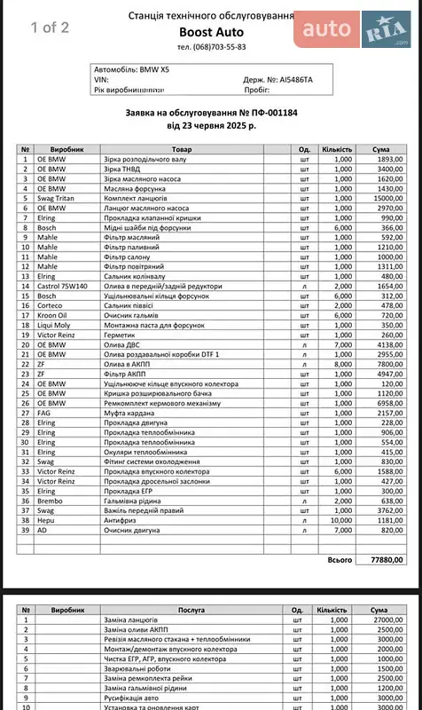 Внедорожник / Кроссовер BMW X5 2014 в Белой Церкви документ