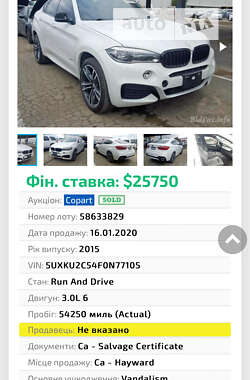 Внедорожник / Кроссовер BMW X6 2015 в Одессе