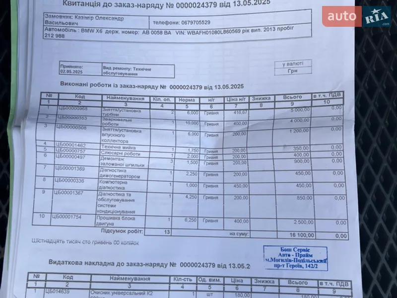Позашляховик / Кросовер BMW X6 2013 в Тернополі документ 2 фото Позашляховик / Кросовер BMW X6 2013 в Тернополі документ