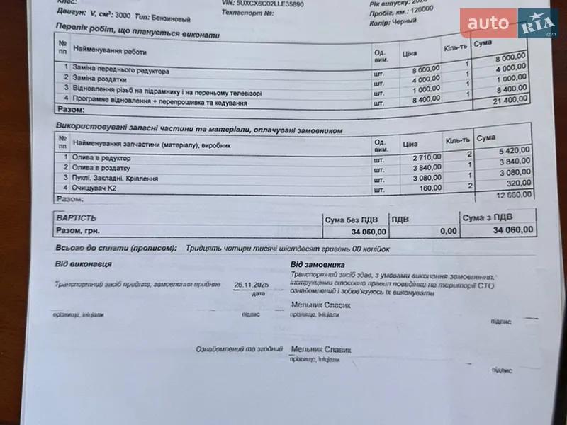 Внедорожник / Кроссовер BMW X7 2019 в Киеве документ