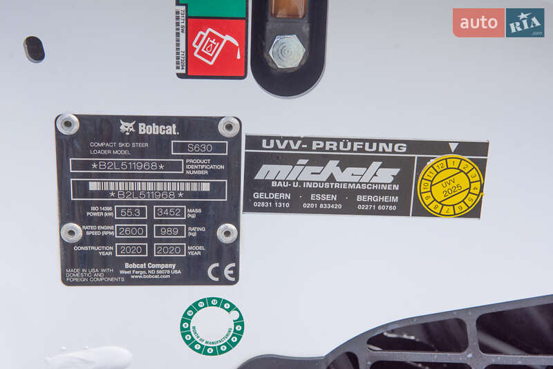 Минипогрузчик Bobcat S630 2020 в Житомире