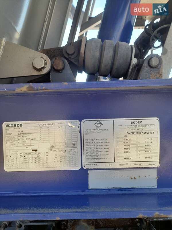 Самосвал полуприцеп Bodex KIS 3B 2019 в Лубнах