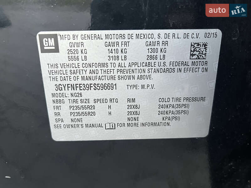 Внедорожник / Кроссовер Cadillac SRX 2015 в Жмеринке