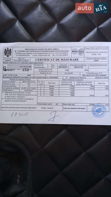 Цистерна полуприцеп Cardi Santi 1996 в Одессе