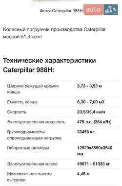 Фронтальный погрузчик Caterpillar 988 2007 в Запорожье