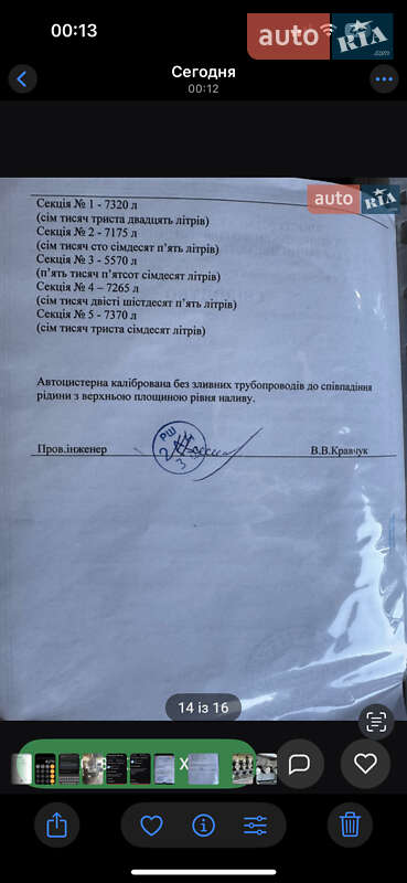Цистерна напівпричіп Charles Roberts 72NR 1991 в Кременчуці