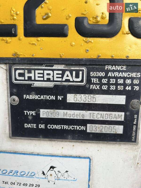 Рефрижератор полуприцеп Chereau CD 38 2005 в Киеве фото 4 Рефрижератор полуприцеп Chereau CD 38 2005 в Киеве