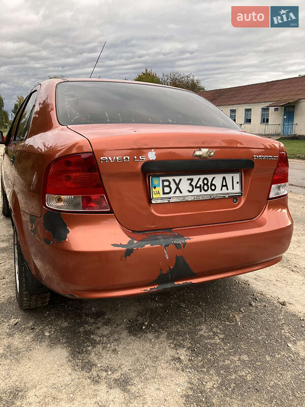 Седан Chevrolet Aveo 2005 в Новой Ушице