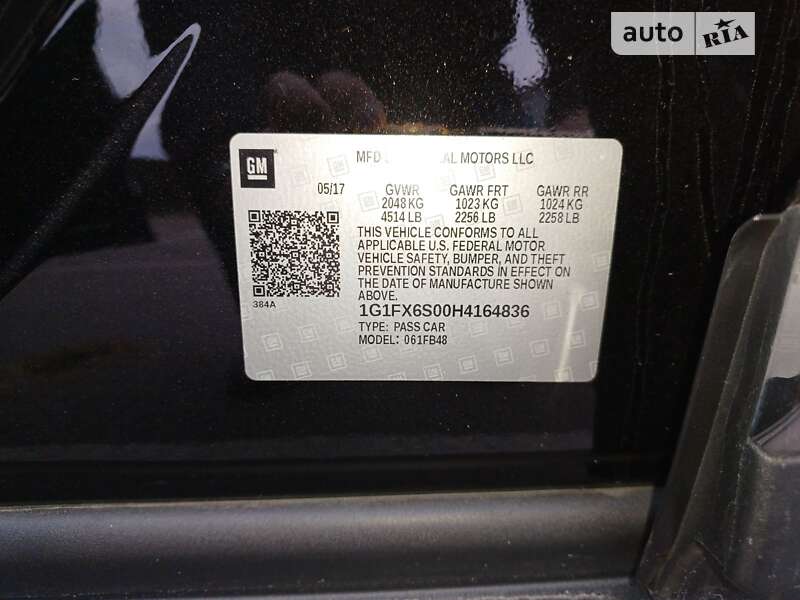 Хетчбек Chevrolet Bolt EV 2017 в Києві