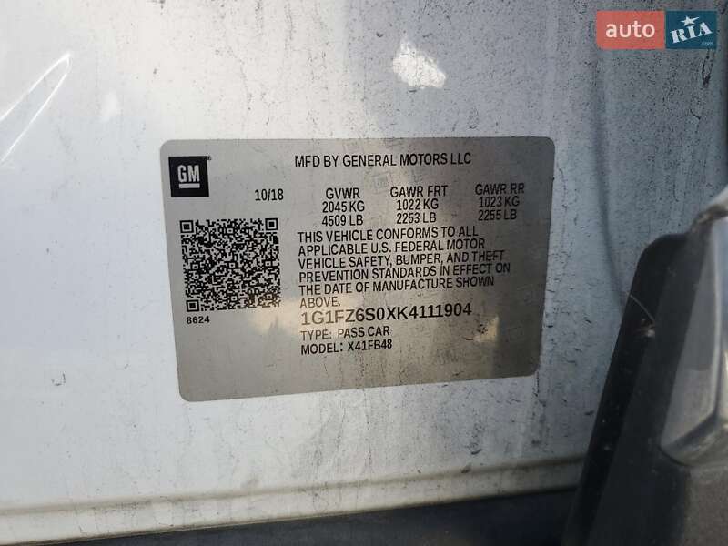 Хетчбек Chevrolet Bolt EV 2019 в Чернівцях