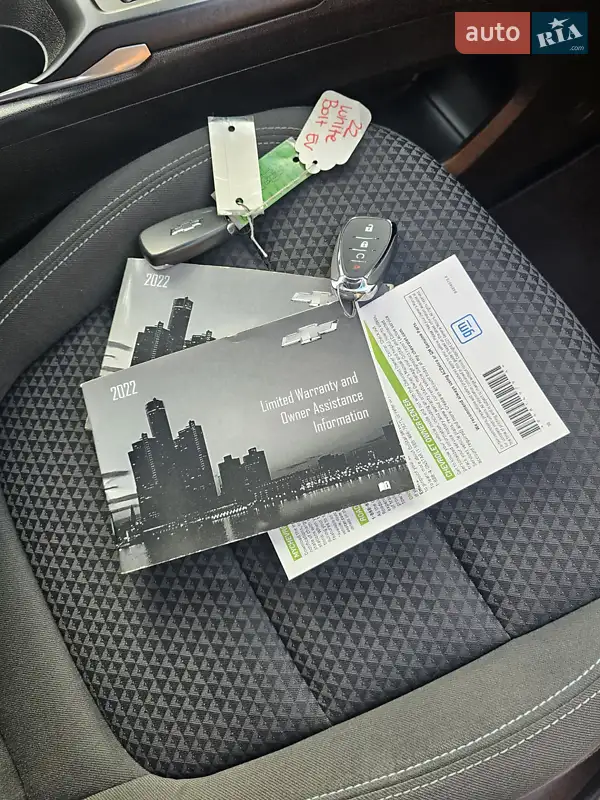 Позашляховик / Кросовер Chevrolet Bolt EV 2022 в Тернополі документ 2 фото Позашляховик / Кросовер Chevrolet Bolt EV 2022 в Тернополі документ