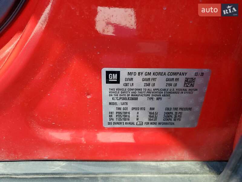 Позашляховик / Кросовер Chevrolet Trax 2020 в Львові