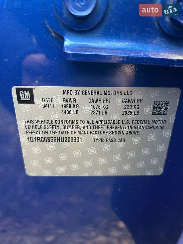 Хэтчбек Chevrolet Volt 2017 в Киеве