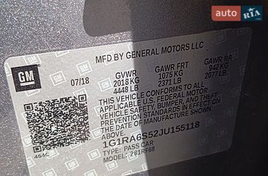 Хэтчбек Chevrolet Volt 2018 в Одессе
