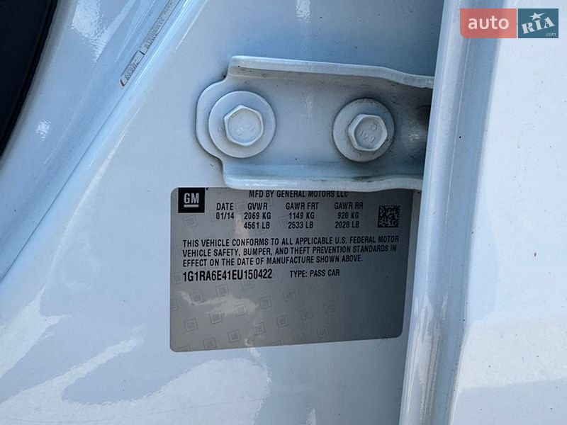 Хетчбек Chevrolet Volt 2014 в Запоріжжі фото 12 Хетчбек Chevrolet Volt 2014 в Запоріжжі