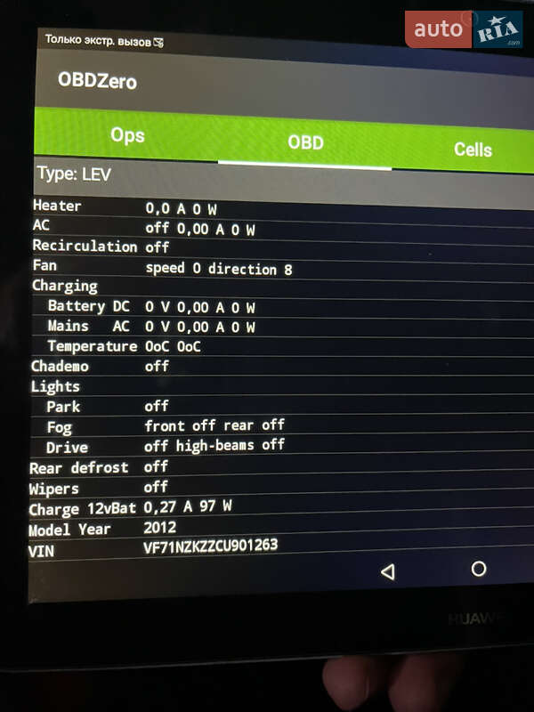 Хэтчбек Citroen C-Zero 2011 в Днепре