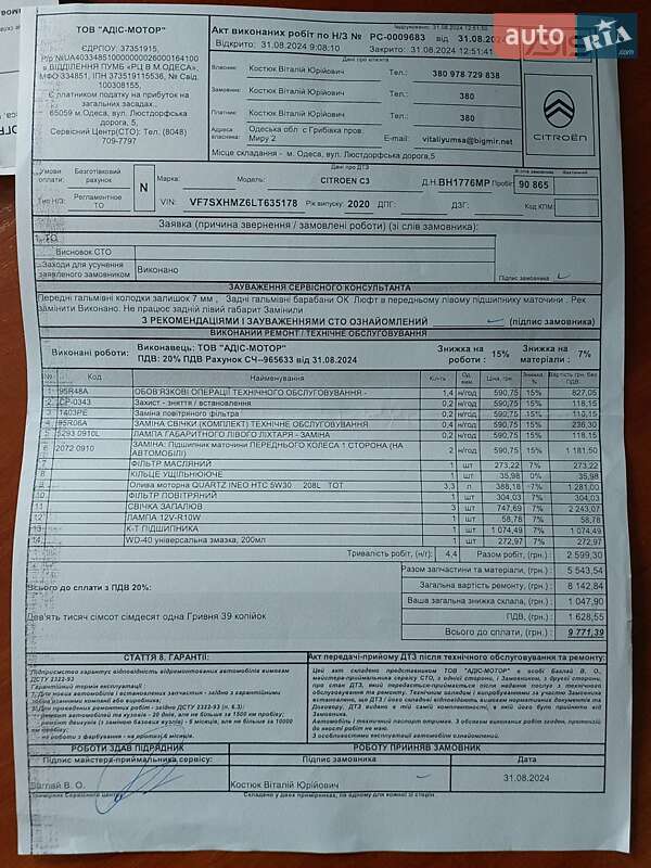 Хэтчбек Citroen C3 2020 в Одессе