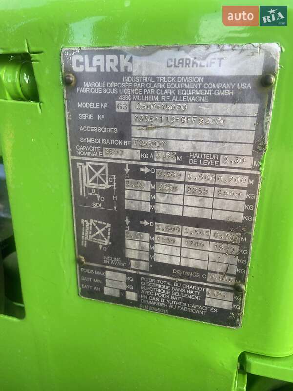 Вилочный погрузчик Clark C 1994 в Мостиске