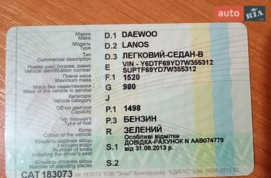 Седан Daewoo Lanos 2007 в Днепре