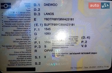 Седан Daewoo Lanos 2008 в Черкасах