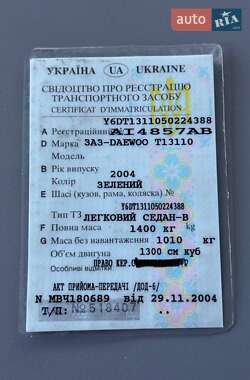 Седан Daewoo Sens 2004 в 