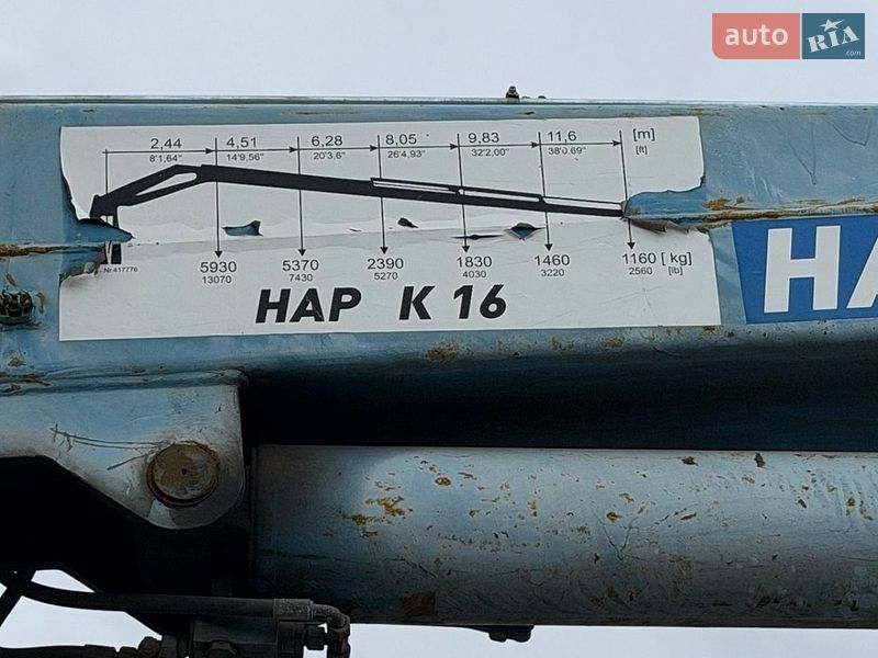 Кран-манипулятор DAF 95 2005 в Киеве