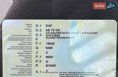 Кран-маніпулятор DAF CF 75 1996 в Переяславі