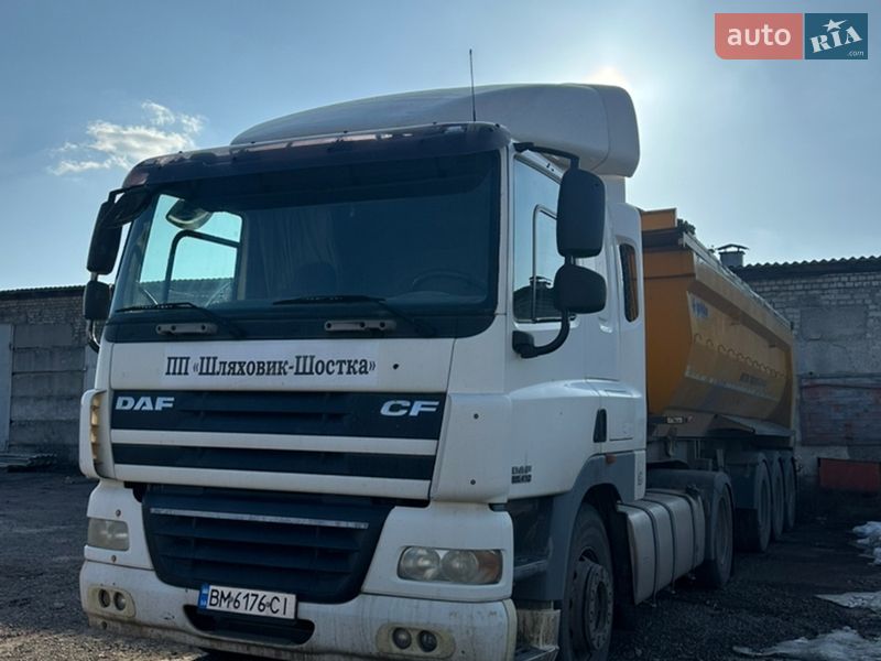 2007 DAF CF, VIN XLRTE85MC0E779714:plate — фото 1 (autoria)