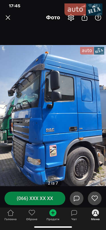 Рефрижератор DAF XF 105 2009 в Луцке