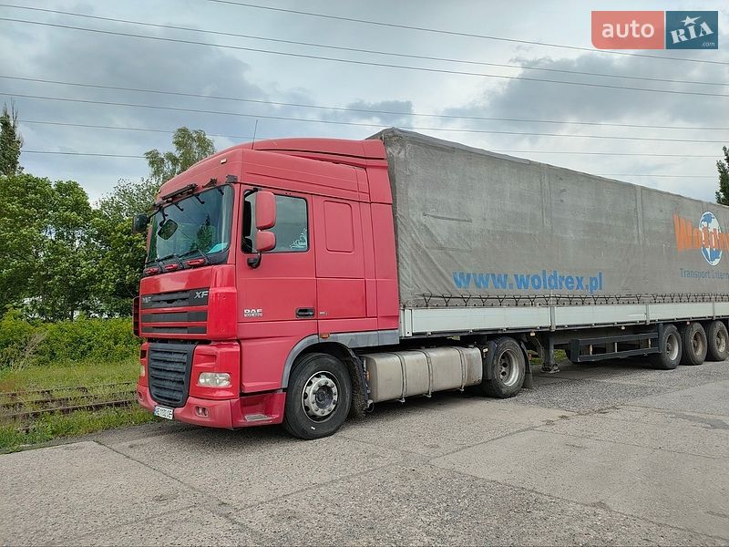 2008 DAF XF-105, VIN XLRTE47MS7E760056:plate — фото 1 (autoria)