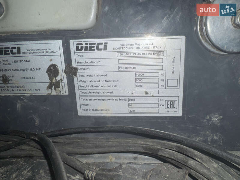 Телескопічні навантажувачі Dieci Agri Plus 40.7 2021 в Києві
