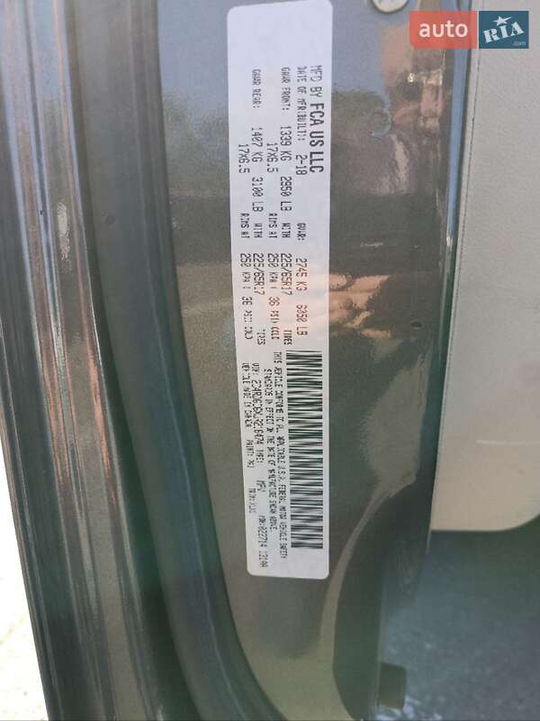 Мінівен Dodge Grand Caravan 2018 в Кременчуці