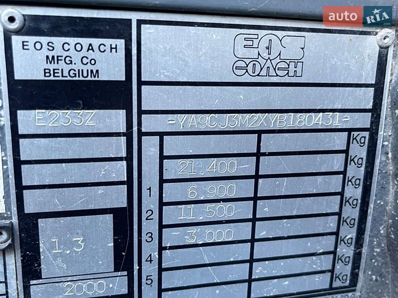 Туристичний / Міжміський автобус EOS Coach 2000 в Львові фото 6 Туристичний / Міжміський автобус EOS Coach 2000 в Львові