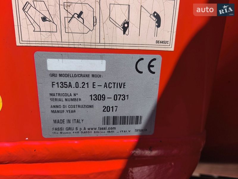 Кран-манипулятор Fassi F 130 2017 в Бучаче фото 4 Кран-манипулятор Fassi F 130 2017 в Бучаче