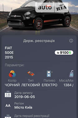 Хэтчбек Fiat 500e 2015 в Киеве