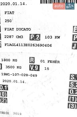 Вантажний фургон Fiat Ducato 2020 в 