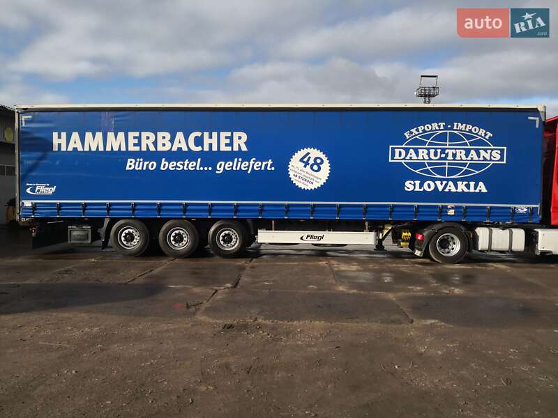 Тентований борт (штора) - напівпричіп Fliegl SDS 350 2018 в Кам'янському