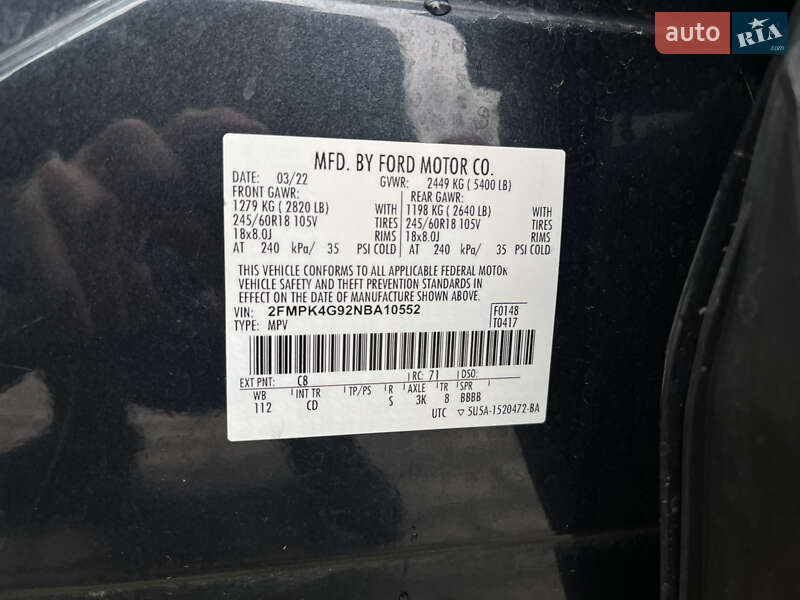Позашляховик / Кросовер Ford Edge 2022 в Львові фото 24 Позашляховик / Кросовер Ford Edge 2022 в Львові